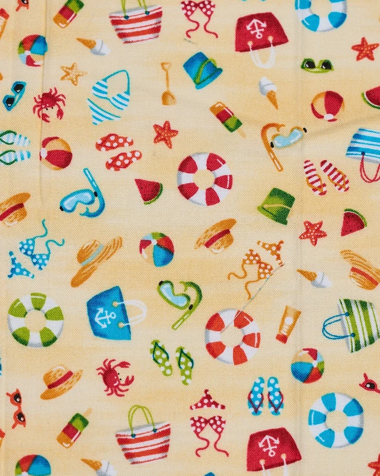 Fabrics - Cotton - Beach Icons - N401