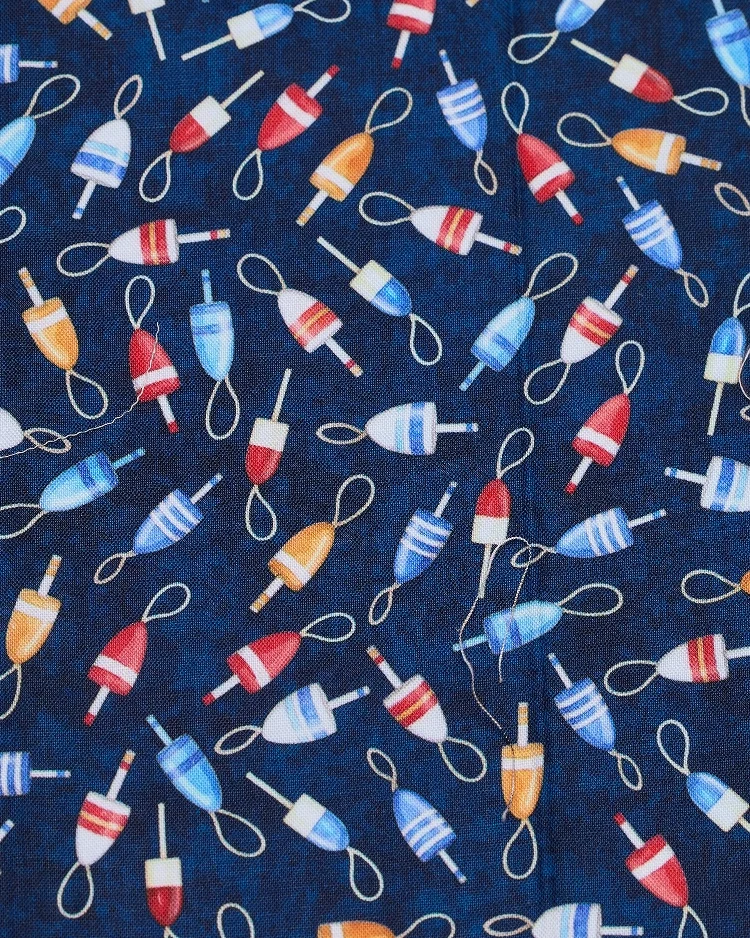 Fabrics - Cotton - Floats - Navy N10