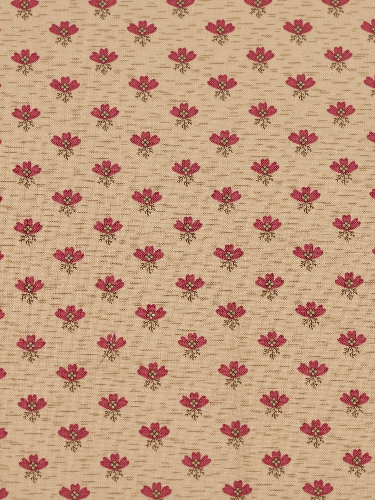 Fabrics - Cotton - Flowers Vintage Cream - CL500