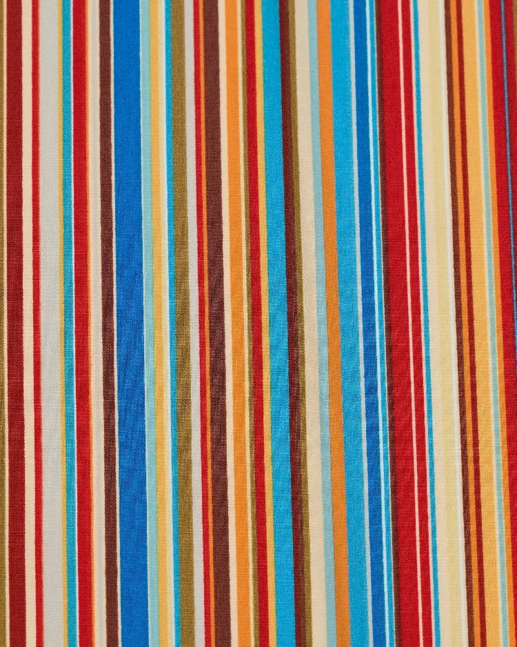 Fabrics - Cotton Poplin - Multi-Coloured Stripes - CL528