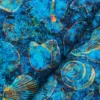 Fabrics - Cotton - Gold Shells on Navy - N50 - Overlay