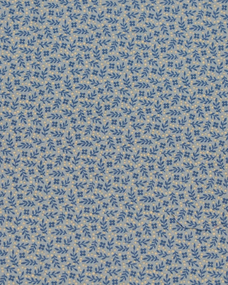 Fabrics - Cotton - Blossom and Leaves Light Blue - CL503