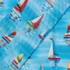 Fabrics - Cotton -Yachts on Blue - N223 - Overlay