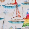 Fabrics - Cotton - Giant Yachts on Cream - N5