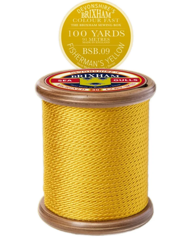 Gifts - Devonshires Brixham Cotton Reel - Storage-Keepsake - Fisherman's Yellow - BSB09