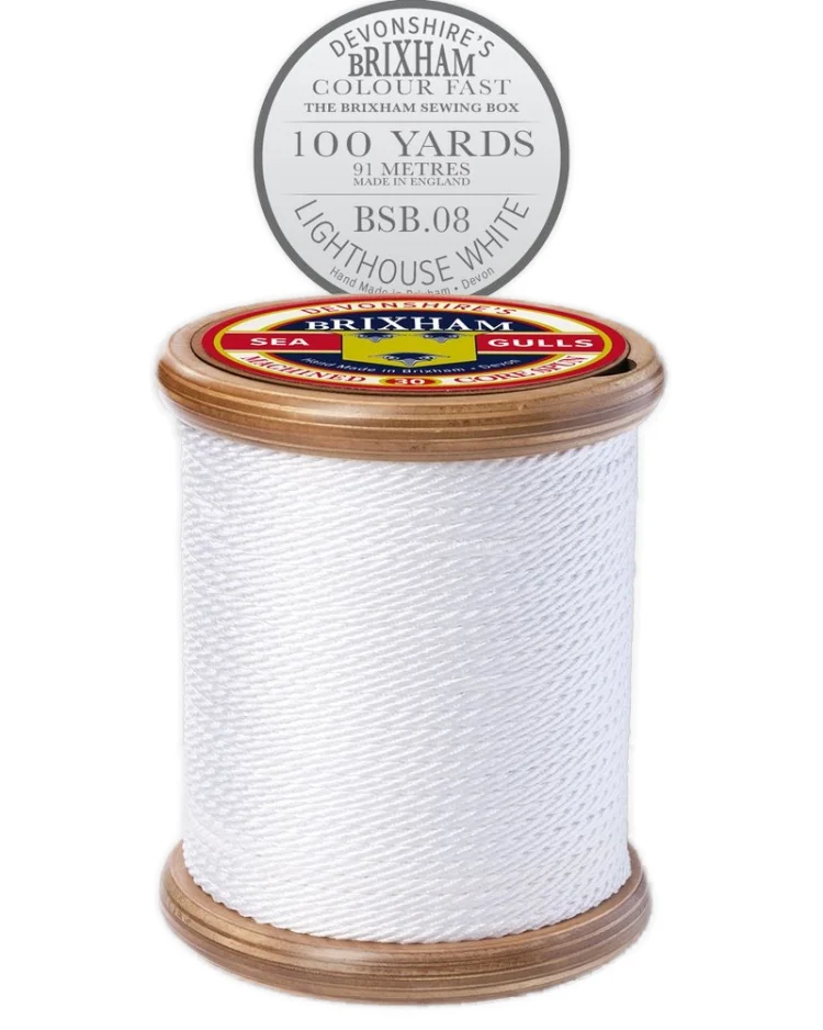 Gifts - Devonshires Brixham Cotton Reel - Storage-Keepsake - Lighthouse White - BSB08