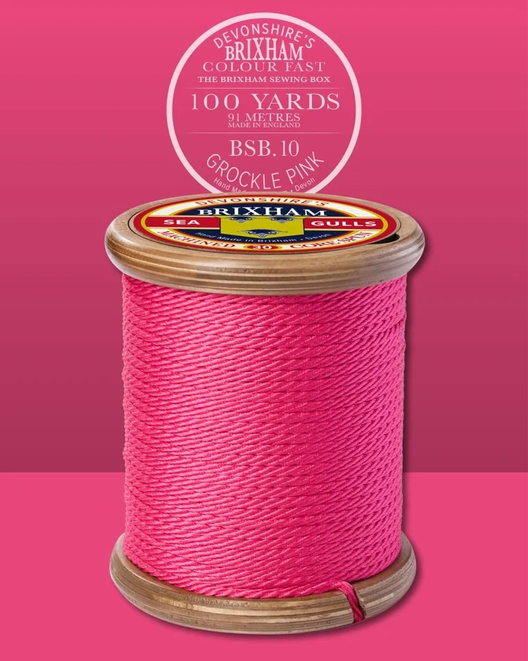 Devonshires Brixham Cotton Reel - Storage-Keepsake - Grockle Pink - BSB10