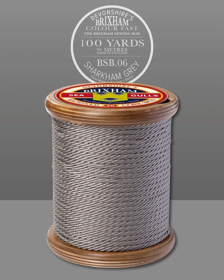 Devonshires Brixham Cotton Reel - Storage-Keepsake - Sharkham Grey - BSB06