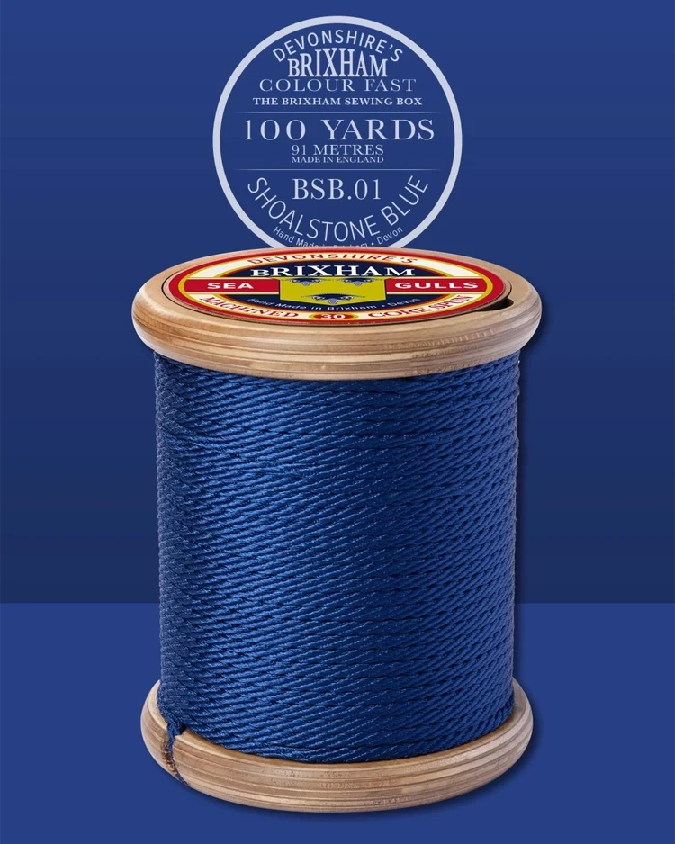 Gifts - Storage Keepsakes - Devonshires Brixham Cotton Reel - Shoalstone Blue - BSB01