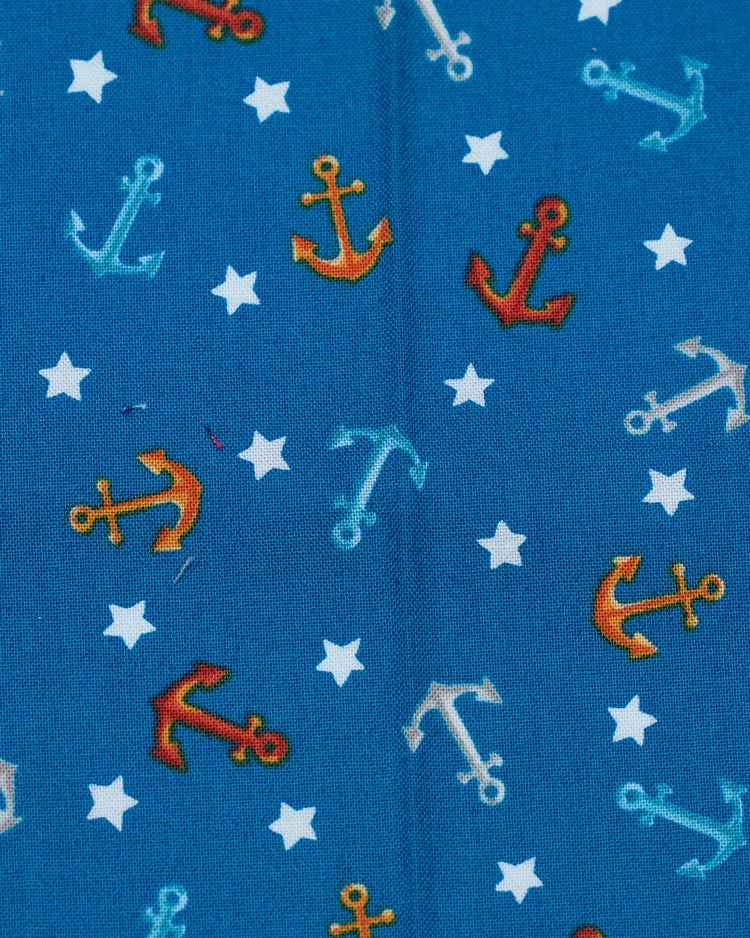 Fabrics - Cotton - Anchors on Blue - N718