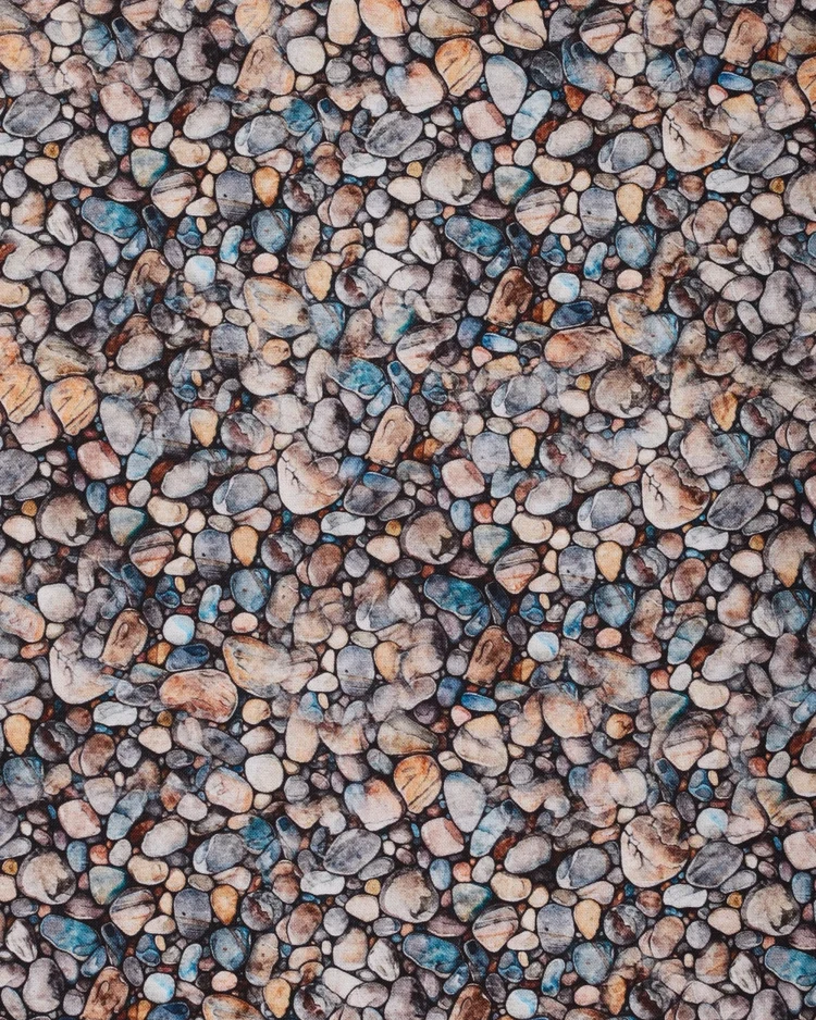 Fabrics - Cotton - Pebbles on Multi - N710