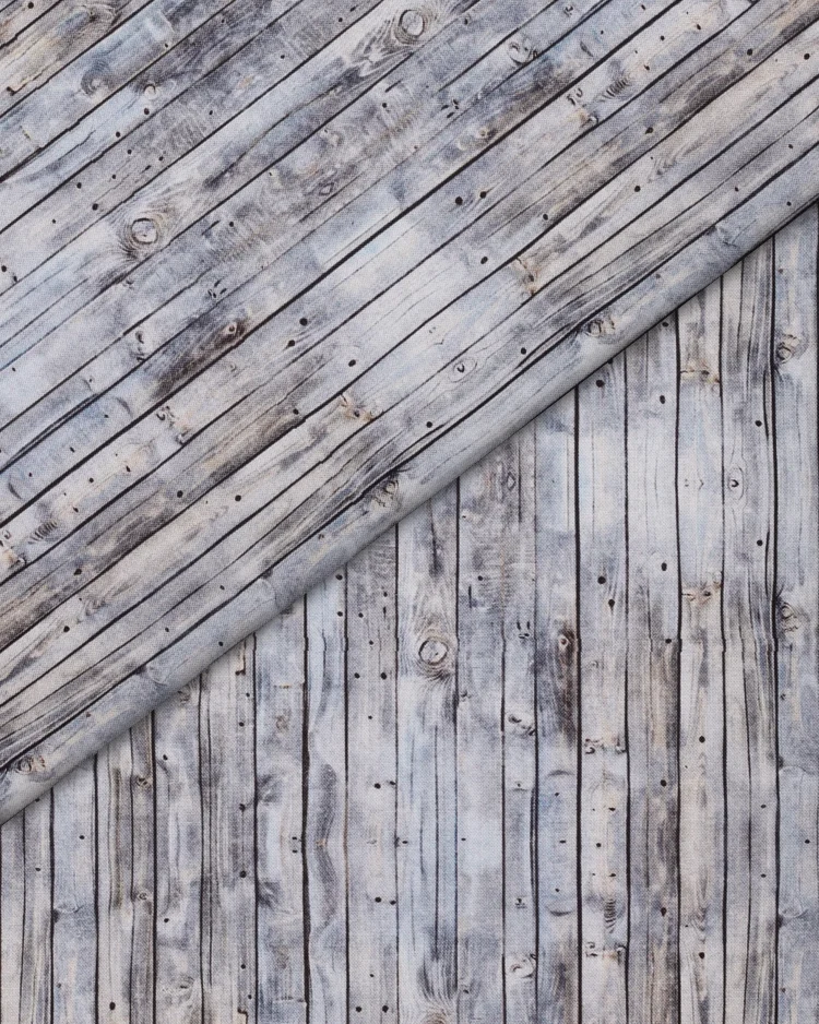 Fabrics - Cotton - PWooden Slats on Grey - N711 Overlay