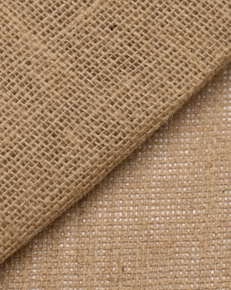 Fabrics - Jute - Natural Plain Hessian - Brown R111 Overlay