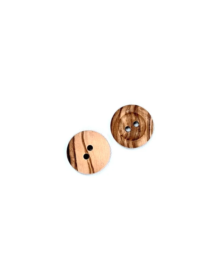 Haberdashery - Button - Natural Olive Wood 23mm - G176336