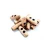 Haberdashery - Button - Natural Wooden Toggle 25mm - G203525 Grouped