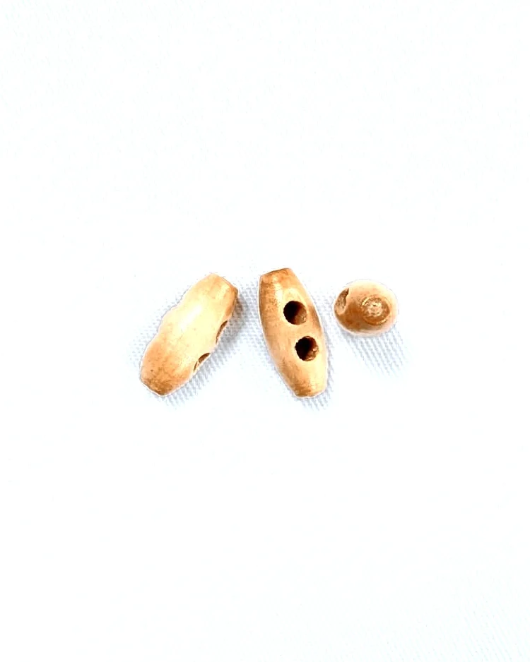 Haberdashery - Button - Natural Wooden Toggle 15mm - G468915