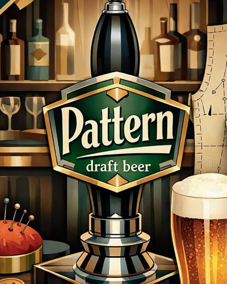 Gifts - Coasters - Pattern Draft Beer Close Up