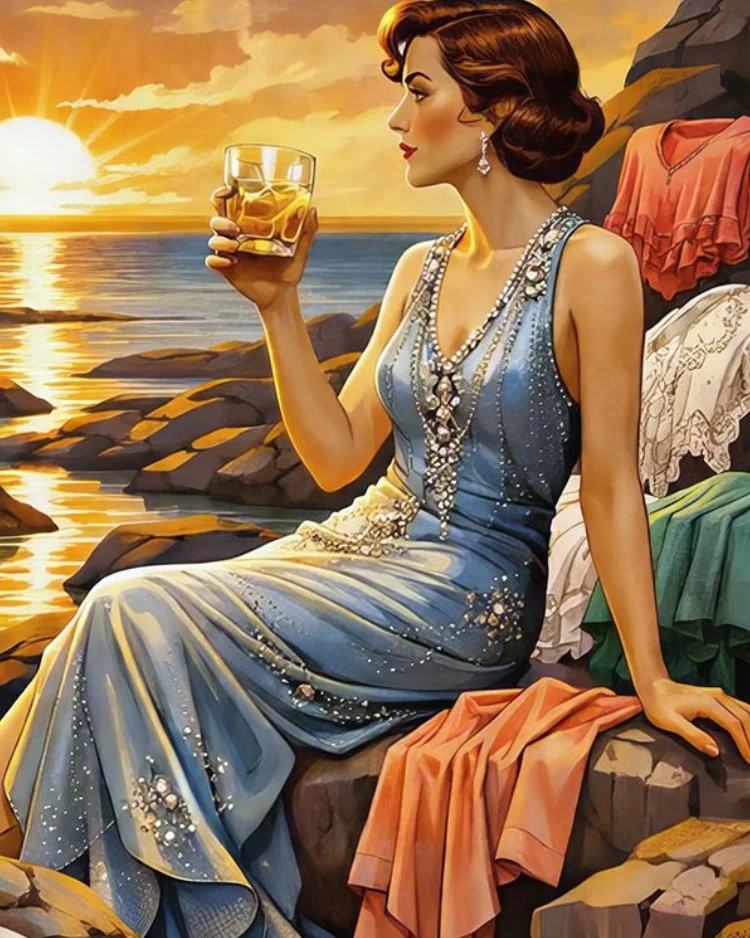 Gifts - Coasters - Whisky On The Frocks Close Up