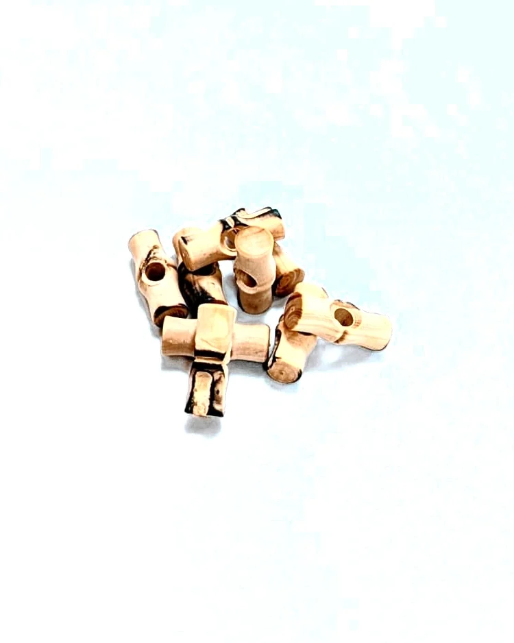 Haberdashery - Button - Natural Wooden Toggle 25mm - A2270 - Grouped