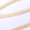 Haberdashery - Trims - Scalloped Diamond Gimp Braid Trim - Vintage Cream - 15mm - Close Up