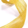 Haberdashery - Webbings - Open Weave Jute Tape - Yellow Jute - 38mm - Close Up