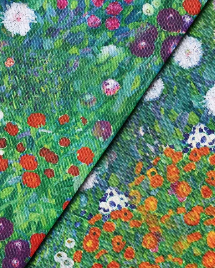 Fabrics - Polyester - Watercolour Flower Garden - CF001 - Overlay