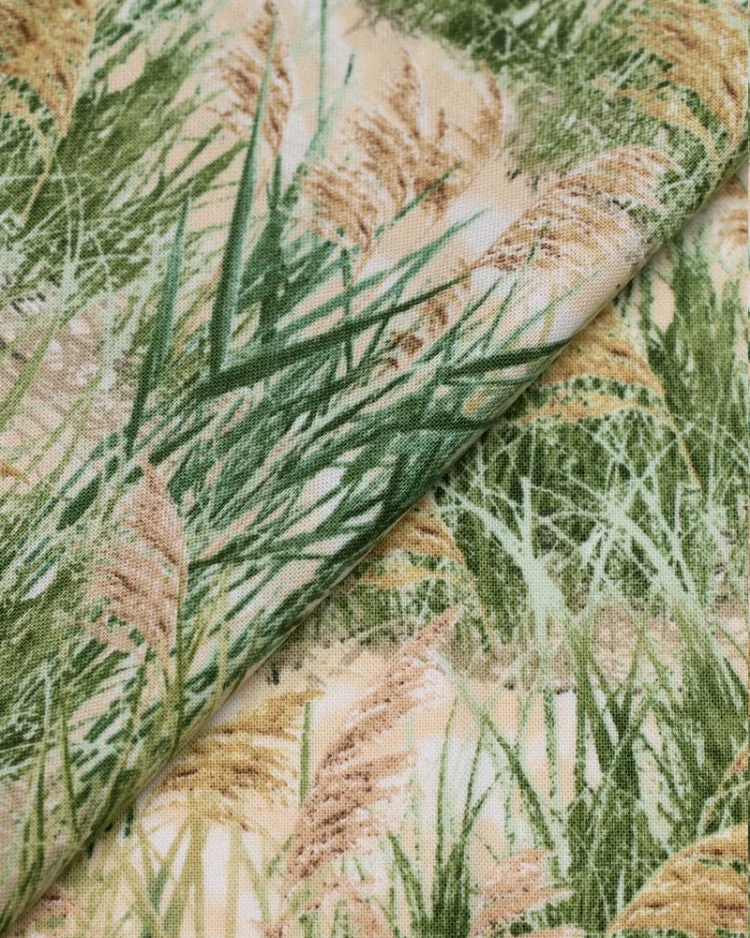 Fabrics - Cotton - Beach Grass - Green C1084 - Overlay