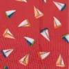 Fabrics - Cotton - Beside The Sea - Mini Boats on Red - M2343