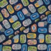 Fabrics - Cotton - Dear Stella Design - Partners in Brine - Tinned Fish on Blue - STELLA-D3420 Iris - Overlay