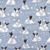 Fabrics - Cotton - Lewis & Irene - Where The Sky Dances - Puffins on Blue Grey - L65B