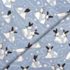 Fabrics - Cotton - Lewis & Irene - Where The Sky Dances - Puffins on Blue Grey - L65B - Overlay