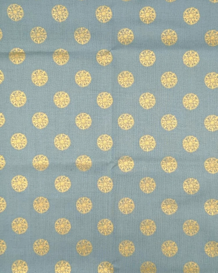 Fabrics - Cotton - Lewis & Irene - Winter Solstice - Shining Star on Verdigris - L59A