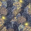 Fabrics - Cotton - Lewis & Irene - Winter Solstice - Trees on Midnight Blue - L56C - Overlay