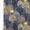 Fabrics - Cotton - Lewis & Irene - Winter Solstice - Trees on Midnight Blue - L56C - Sizing