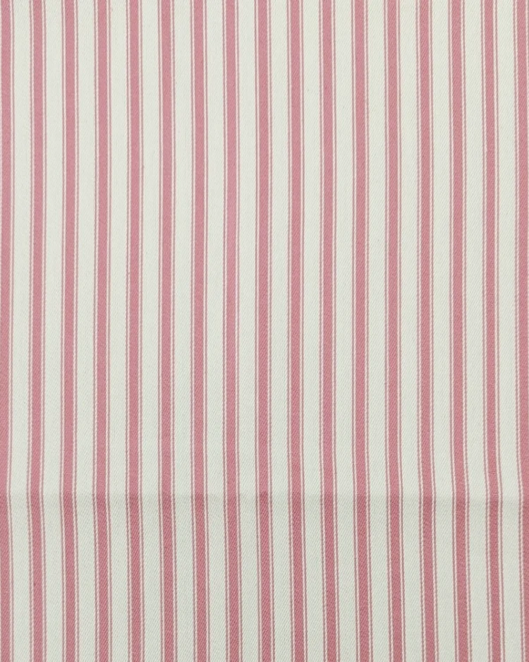 Fabrics - Cotton - Canvas Ticking Stripes 8mm with Pink & Cream - OT118-PK7