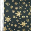 Fabrics - Cotton - Christmas Print - Gold Sparkle Snowflakes on Forest Green - Rose & Hubble Fabrics - CSF01 - Sizing