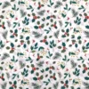 Fabrics - Cotton - Christmas Holly & Berries on White - BSB-CHB01